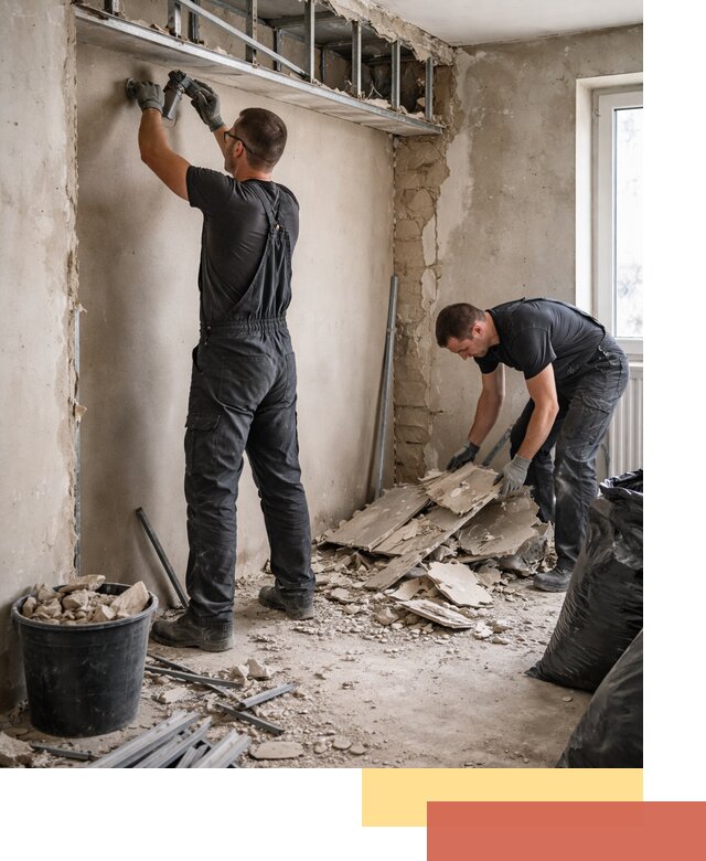 Демонтаж короба из гипсокартона в Первоуральске быстро и аккуратно