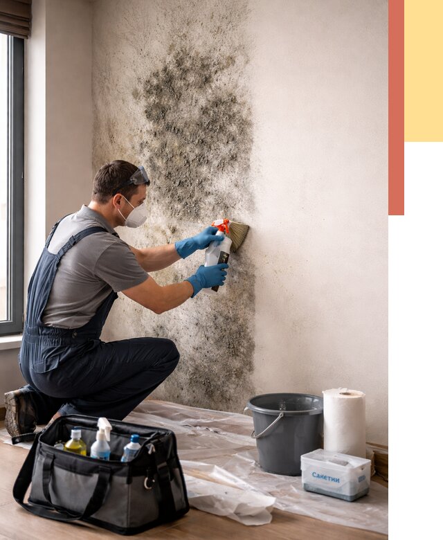 Удаление плесени со стен в Первоуральске от 2213 руб. — быстро и недорого | ОТДЕЛОЧНИК-Прв