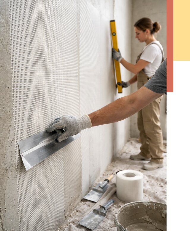 Армирование стен стеклосеткой в Первоуральске от 3294 руб. под ключ | ОТДЕЛОЧНИК-Прв