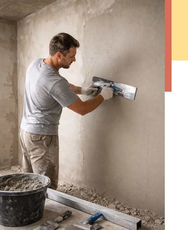 Штукатурка стен без маяков в Первоуральске от 7411 руб/м2 — услуги и цена | ОТДЕЛОЧНИК-Прв