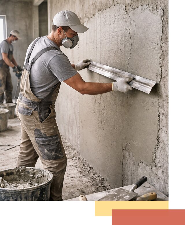 Штукатурка бетонных стен в Первоуральске качественно и долговечно