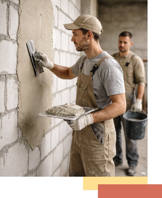 Штукатурка стен из газобетона в Первоуральске под ключ