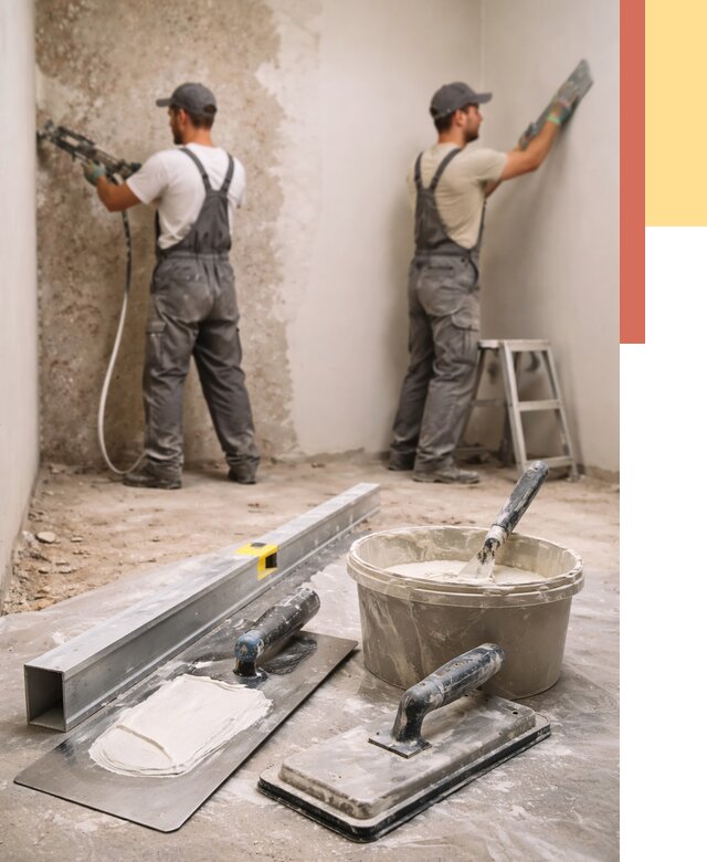 Штукатурка стен под обои в Первоуральске от 4632 руб./м2 — выравнивание под обои | ОТДЕЛОЧНИК-Прв