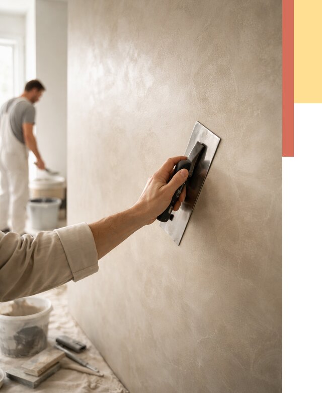 Венецианская штукатурка в Первоуральске от 3603 руб/м² — нанесение стен под ключ | ОТДЕЛОЧНИК-Прв