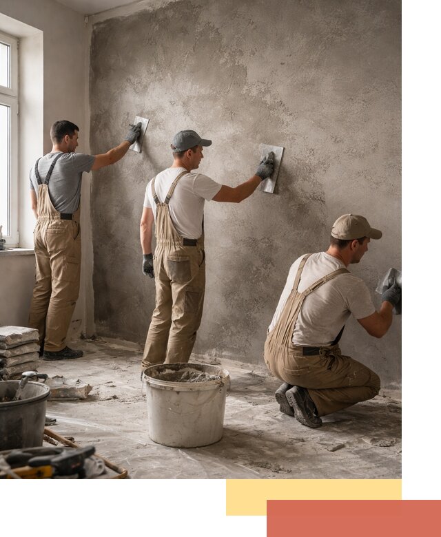 Декоративная штукатурка под бетон в Первоуральске для стен и потолков