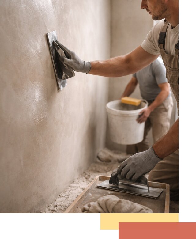Нанесение марокканской штукатурки таделакт в Первоуральске