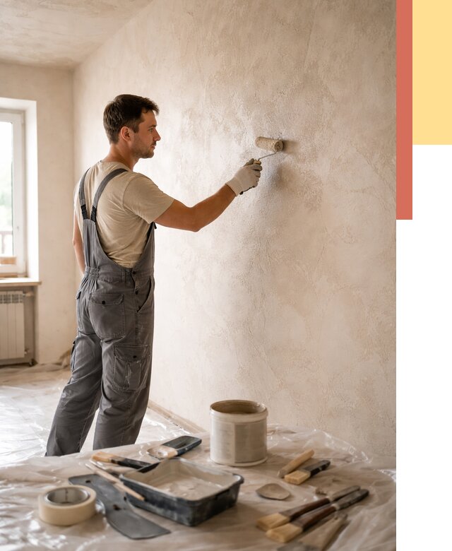 Нанесение лессирующей краски по декоративке в Первоуральске от 1801 руб. | ОТДЕЛОЧНИК-Прв