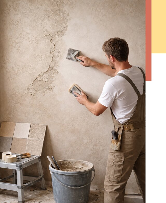 Ремонт декоративной штукатурки в Первоуральске от 4632 руб. под ключ | ОТДЕЛОЧНИК-Прв