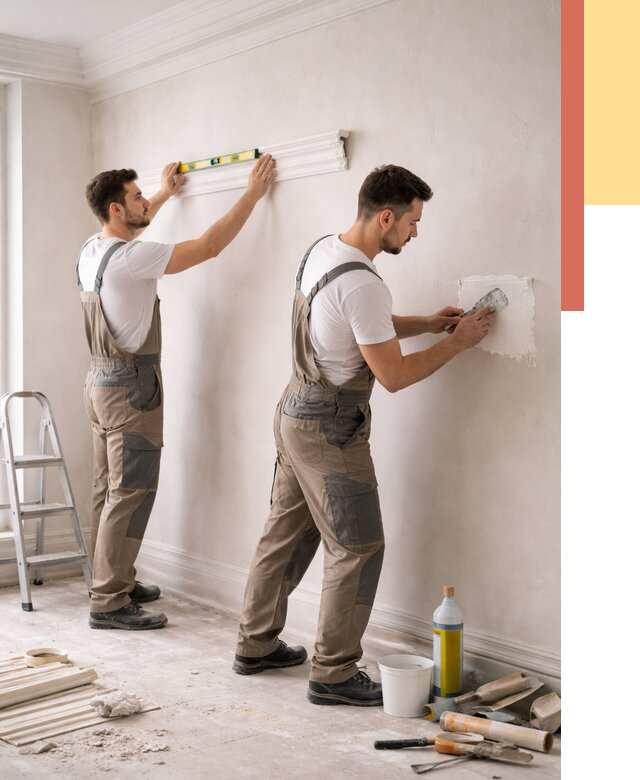 Монтаж лепнины на стены в Первоуральске от 4632 руб. — недорого, быстро | ОТДЕЛОЧНИК-Прв