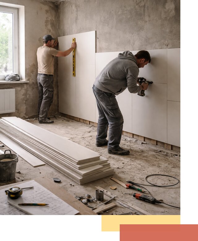 Монтаж ПВХ панелей на стены в Первоуральске качественно и быстро