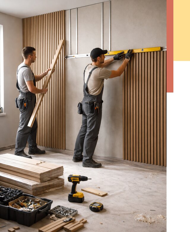 Монтаж реечных панелей на стены в Первоуральске от 1235 руб. — быстро и недорого | ОТДЕЛОЧНИК-Прв