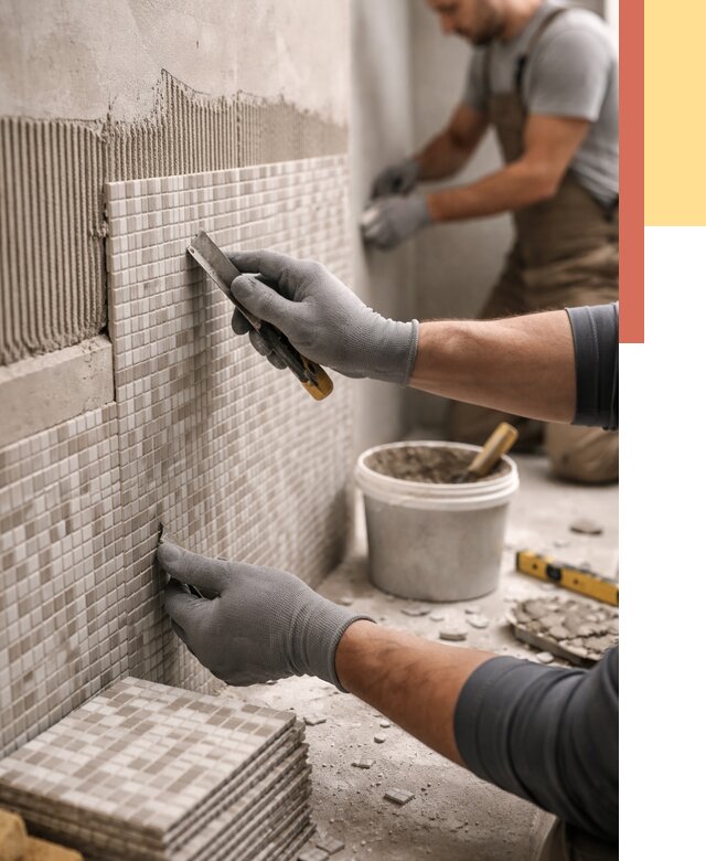 Облицовка стен мозаикой в Первоуральске от 3294 руб/м2 — укладка мозаики на стены | ОТДЕЛОЧНИК-Прв