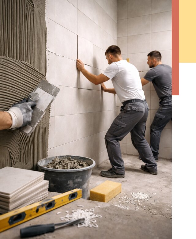 Укладка плитки на стены в Первоуральске от 875 руб. — качественно и недорого | ОТДЕЛОЧНИК-Прв