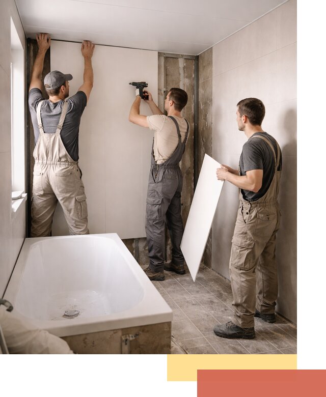 Отделка ванной панели ПВХ профессионально в Первоуральске