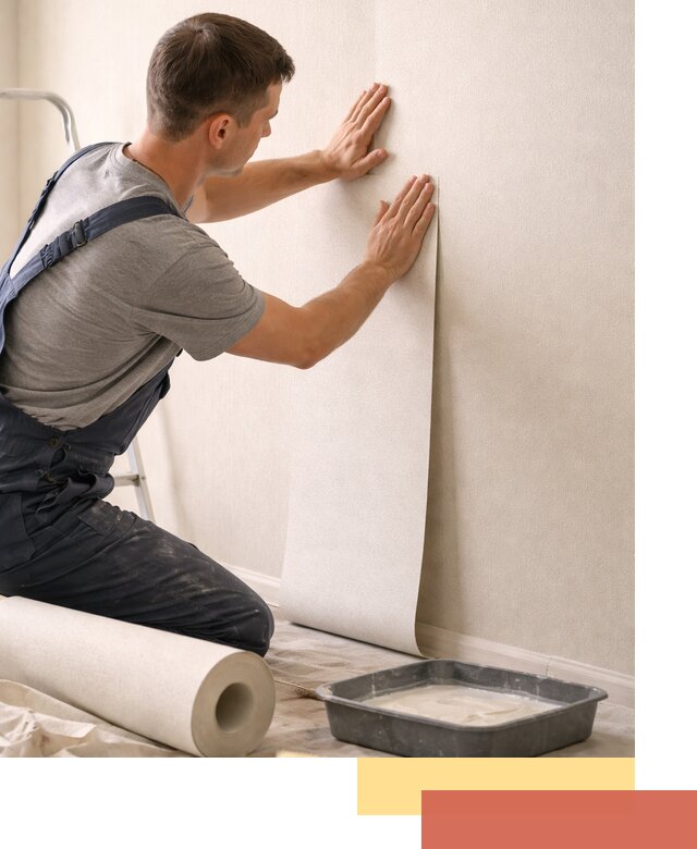 Поклейка флизелиновых обоев в Первоуральске качественно и быстро