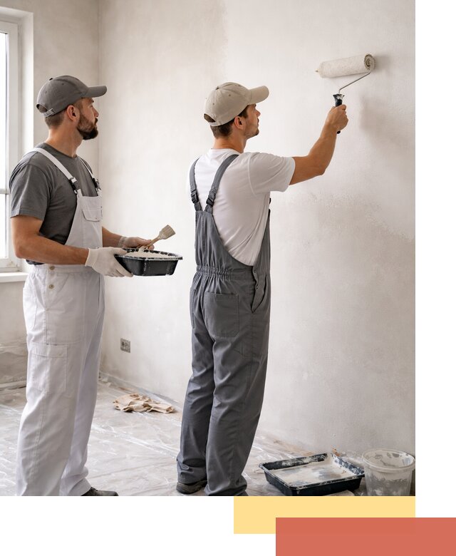 Покраска стен водоэмульсионной краской в Первоуральске