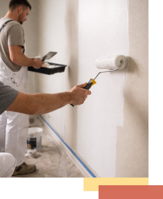 Покраска стен акриловой краской профессионально в Первоуральске