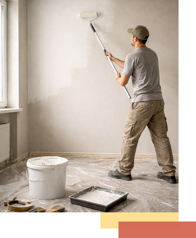 Покраска стен латексной краской в Первоуральске качественно и быстро