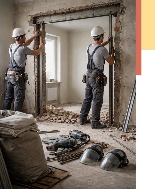 Расширение дверного проема в Первоуральске от 12866 руб. под ключ | ОТДЕЛОЧНИК-Прв