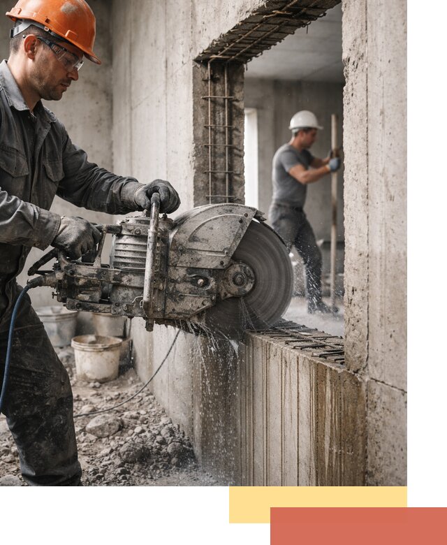 Алмазная резка проемов в Первоуральске быстро и точно