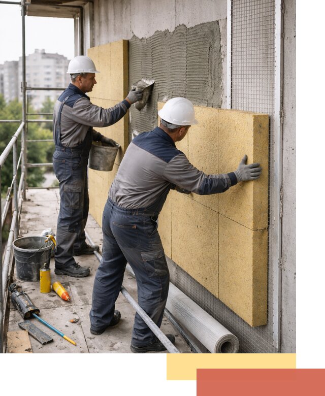 Утепление стен зданий и домов в Первоуральске качественно и надежно