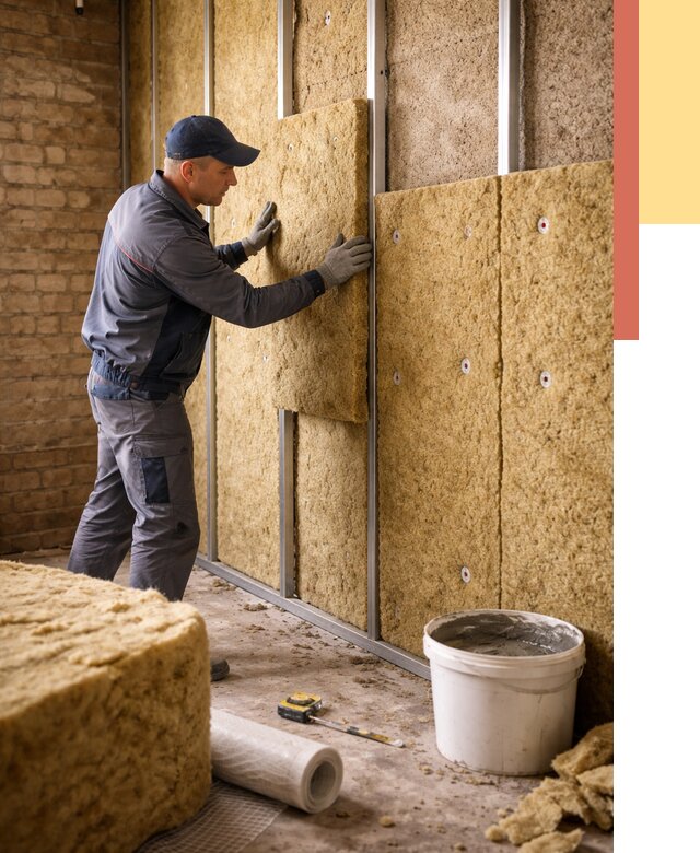 Утепление стен минватой в Первоуральске от 1390 руб./м2 — недорого и быстро | ОТДЕЛОЧНИК-Прв