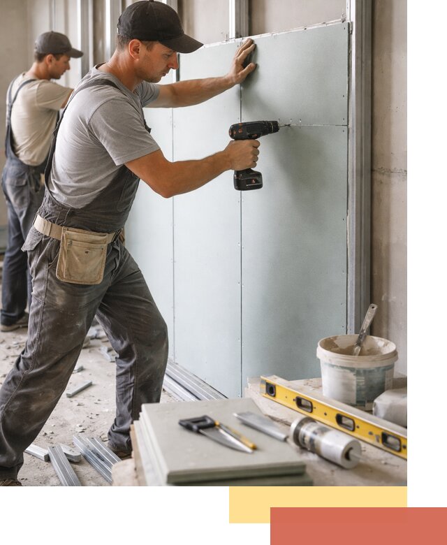 Кладка влагостойких перегородок ПГП в Первоуральске