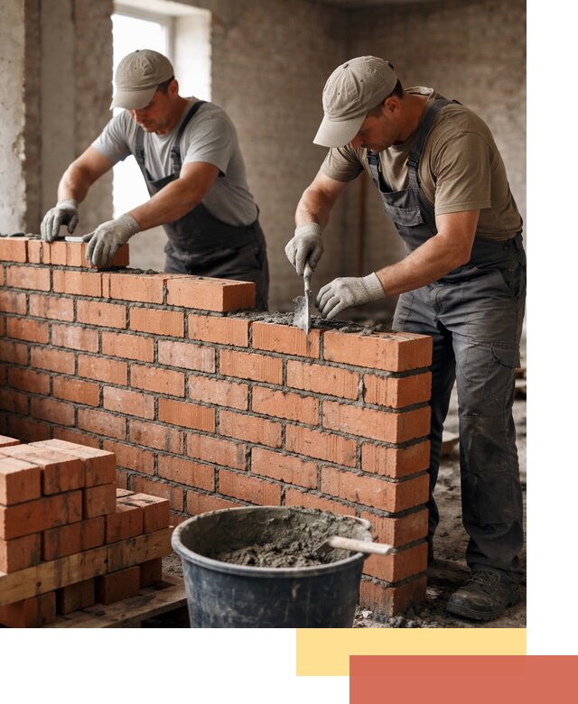 Кладка кирпичных перегородок под ключ в Первоуральске