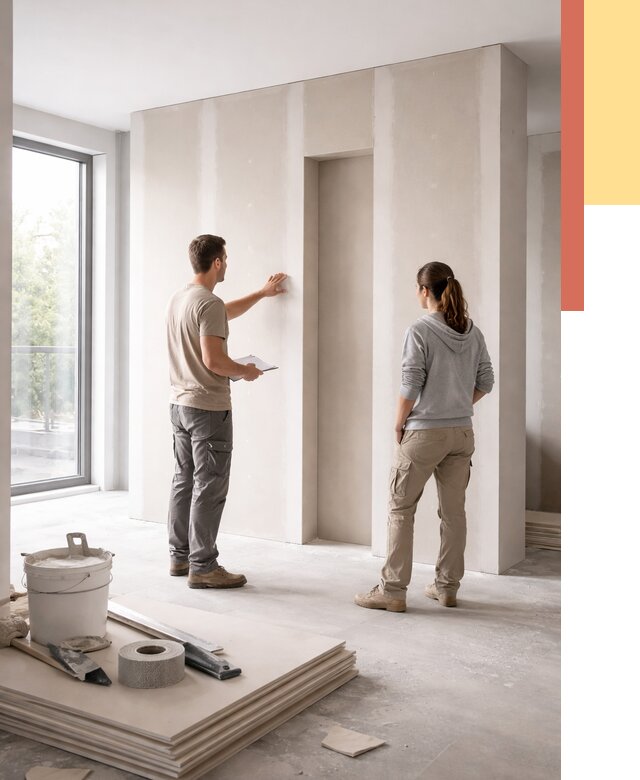 Зонирующая перегородка из гипсокартона в Первоуральске от 2882 руб. под ключ | ОТДЕЛОЧНИК-Прв