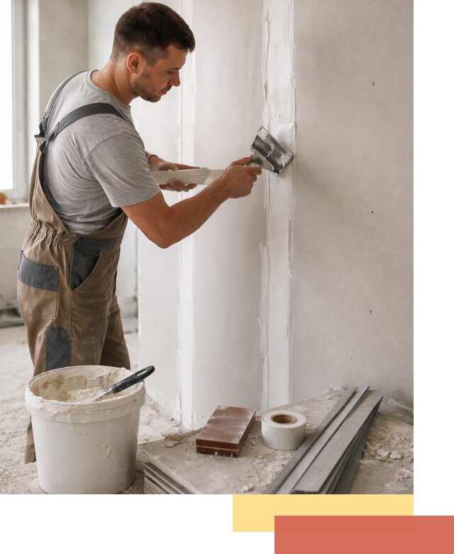 Шпаклевка перегородок из гипсокартона в Первоуральске качественно и быстро