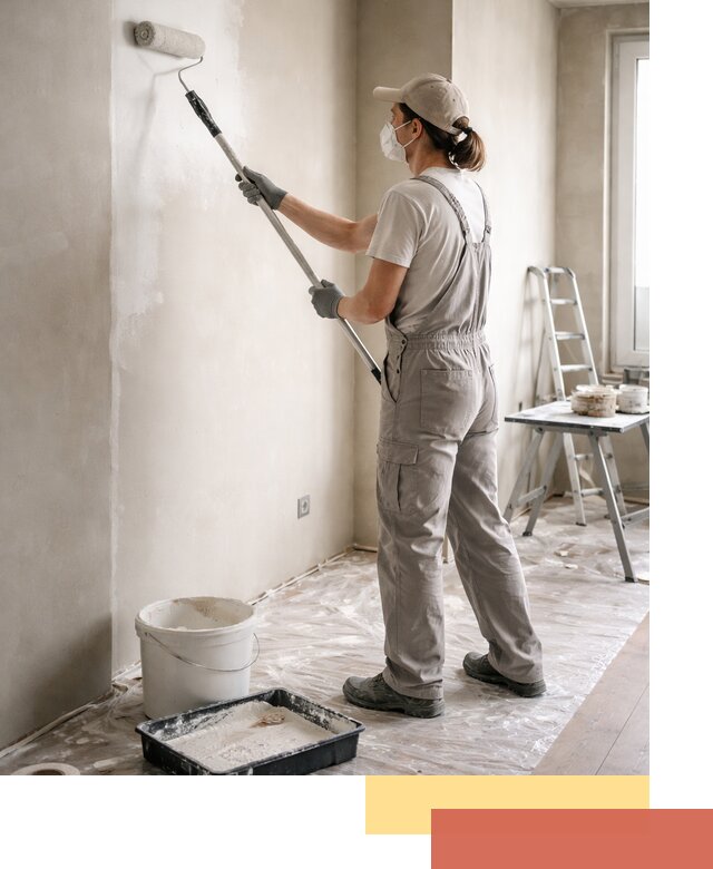 Покраска перегородок из гипсокартона в Первоуральске качественно и недорого