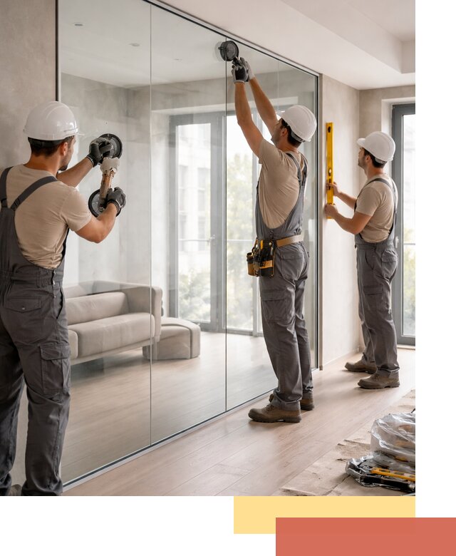 Перегородки из закаленного стекла в Первоуральске для офисов и квартир