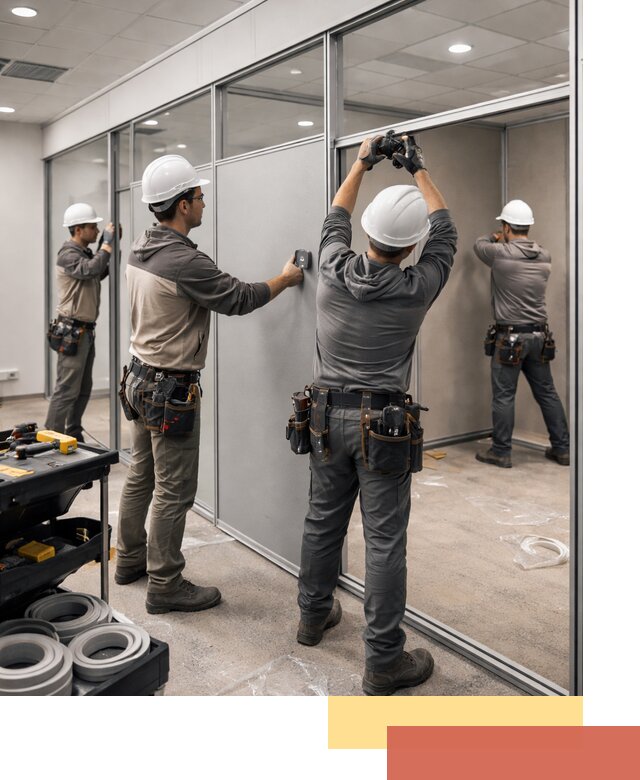 Мобильные офисные перегородки под ключ в Первоуральске