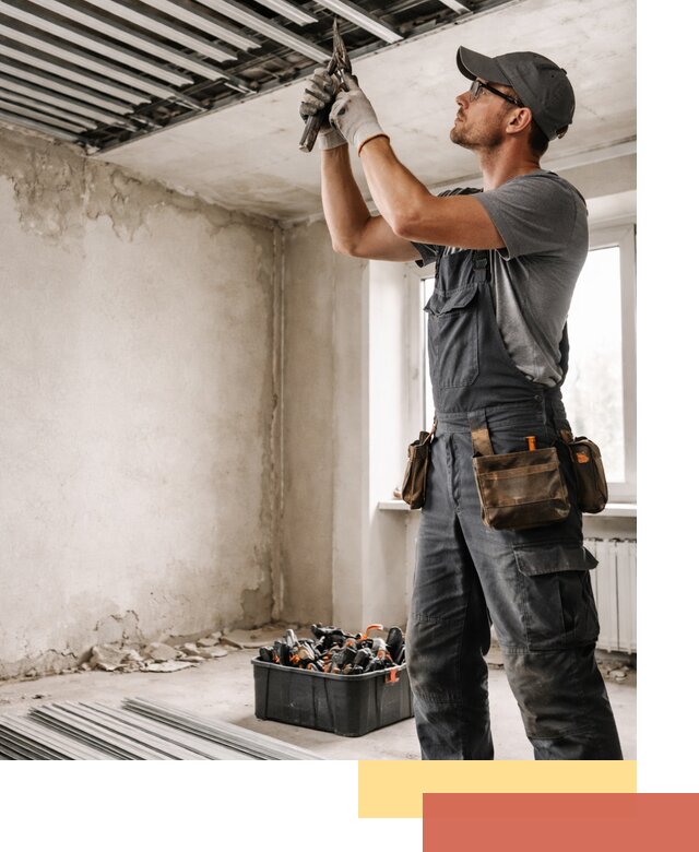 Демонтаж реечного потолка в Первоуральске быстро и аккуратно