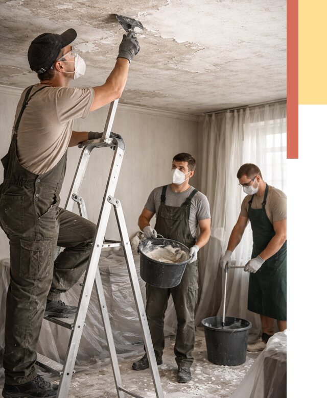 Удаление побелки с потолка в Первоуральске от 2573 руб. быстро и недорого | ОТДЕЛОЧНИК-Прв