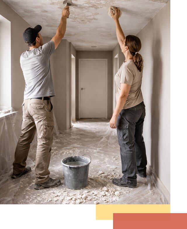 Удаление побелки с потолка в Первоуральске — быстро и аккуратно