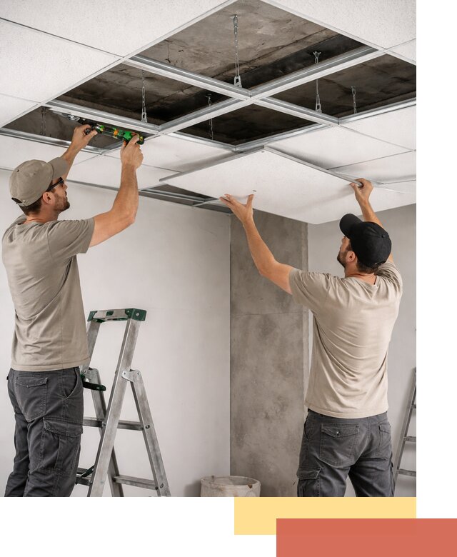 Монтаж потолка Армстронг под ключ в Первоуральске
