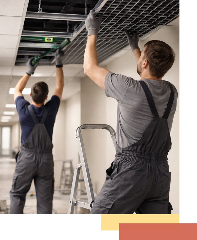 Монтаж потолка Грильято в Первоуральске: установка под ключ качественно