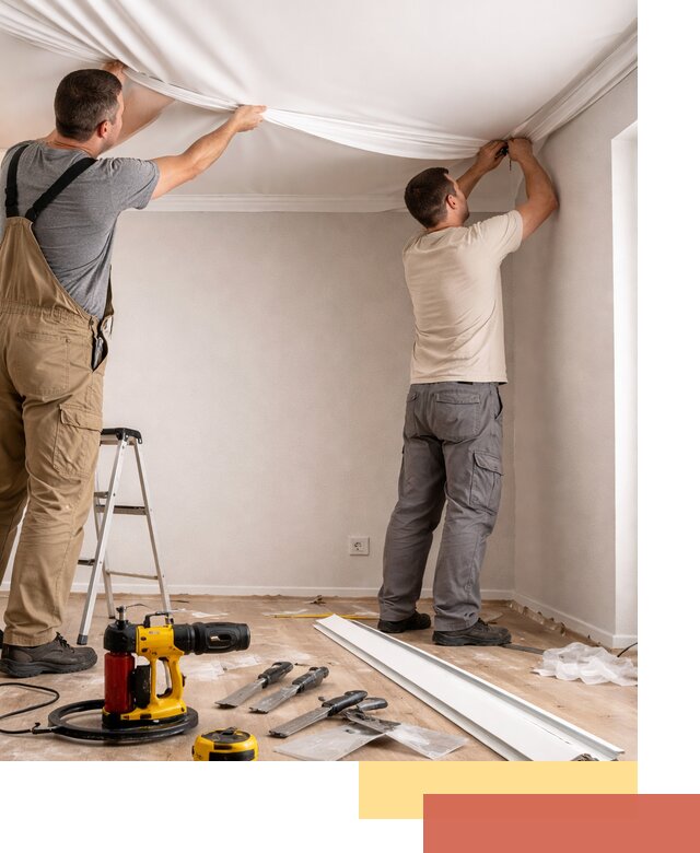 Монтаж ПВХ натяжного потолка в Первоуральске качественно и быстро