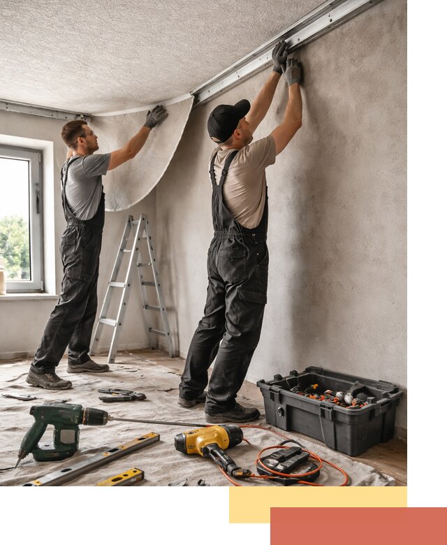 Монтаж фактурного натяжного потолка в Первоуральске качественно и быстро