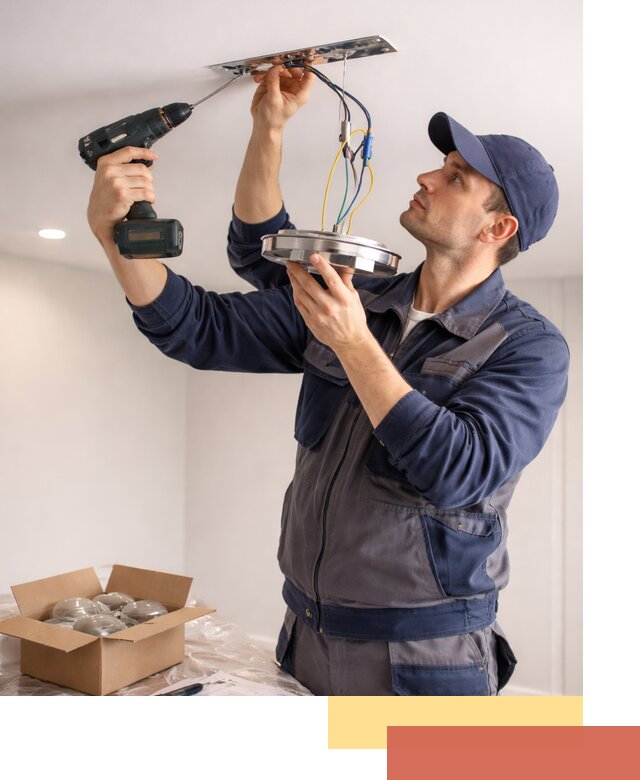 Установка люстры в натяжной потолок в Первоуральске