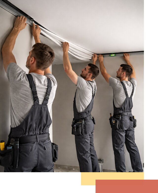 Теневые натяжные потолки в Первоуральске: монтаж и отделка быстро и качественно