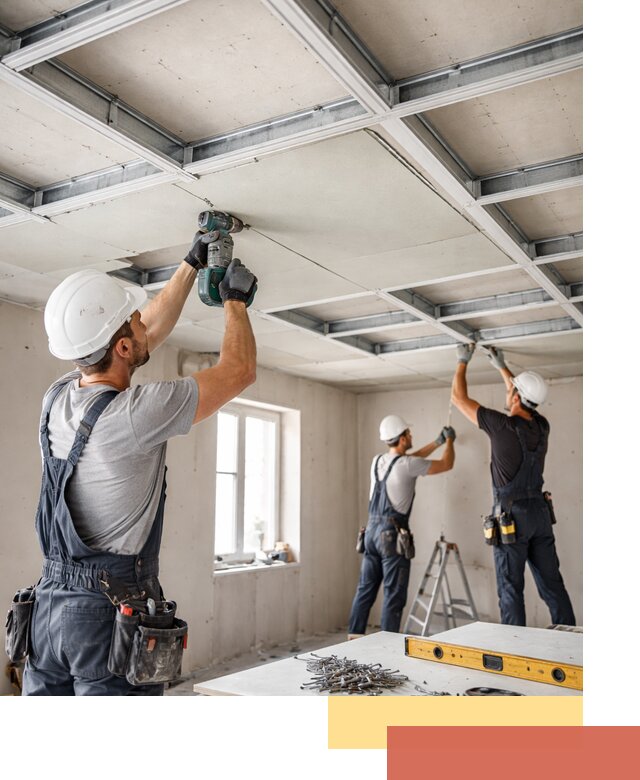 Кессонный потолок из гипсокартона под ключ в Первоуральске