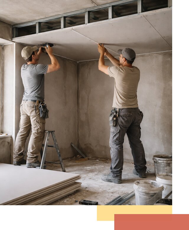 Короб из гипсокартона на потолке под ключ в Первоуральске