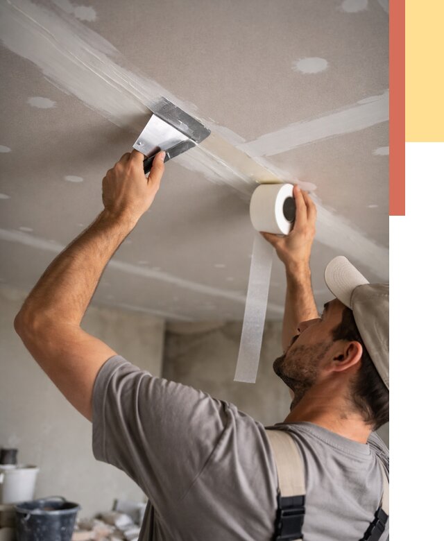 Обработка швов потолка ГКЛ в Первоуральске от 7720 руб. под ключ | ОТДЕЛОЧНИК-Прв