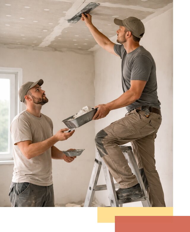 Шпаклевка потолка из гипсокартона в Первоуральске качественно и быстро