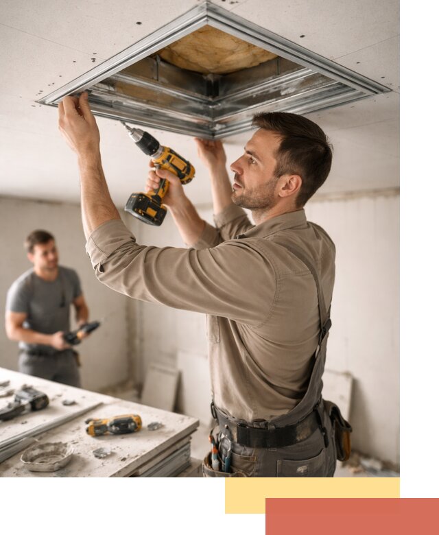 Монтаж люка в потолок из ГКЛ в Первоуральске