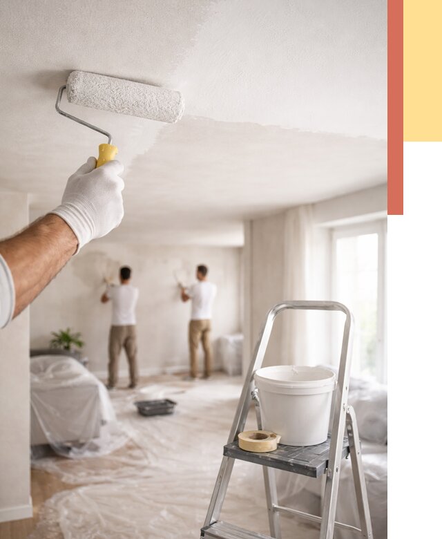 Покраска потолка акриловой краской в Первоуральске от 2573 руб. | ОТДЕЛОЧНИК-Прв