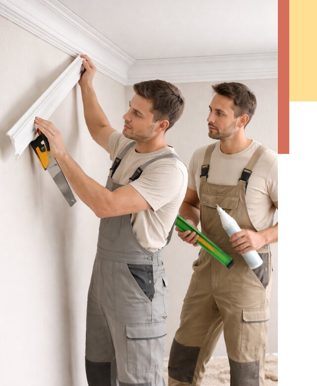 Монтаж потолочного плинтуса в Первоуральске от 2367 руб. — быстро и недорого | ОТДЕЛОЧНИК-Прв