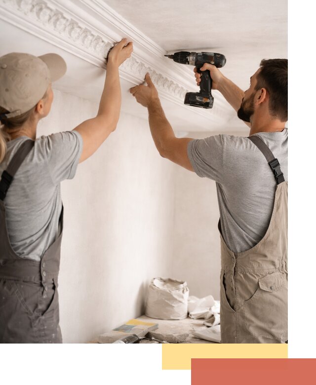 Профессиональный монтаж лепнины на потолок в Первоуральске